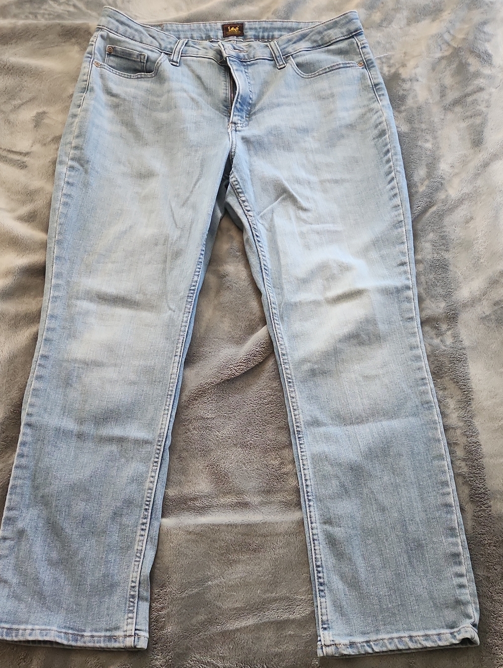 Lee Light Blue Straight Leg Jeans